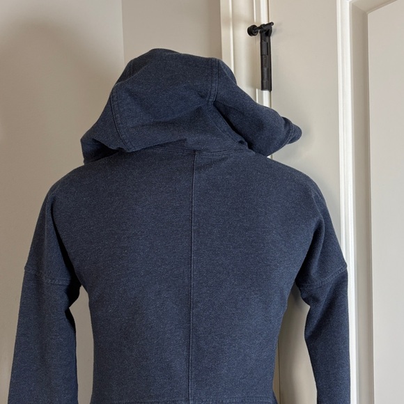 Lululemon Cut Above Hoodie Navy Blue Oversized Stretch French Terry Sz 2 - Picture 4 of 10
